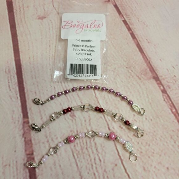 Boogaloo bracelets (3) 0/6 mo 4.38" - Picture 1 of 6